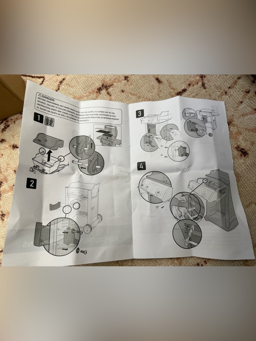 Weber Genesis II 210/310 Igniter Replacement Kit (Model DI.5P / File No: 303460) - Picture 9 of 11